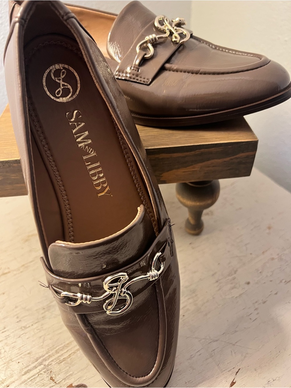 Sam & Libby Brielle tailored loafers size 10